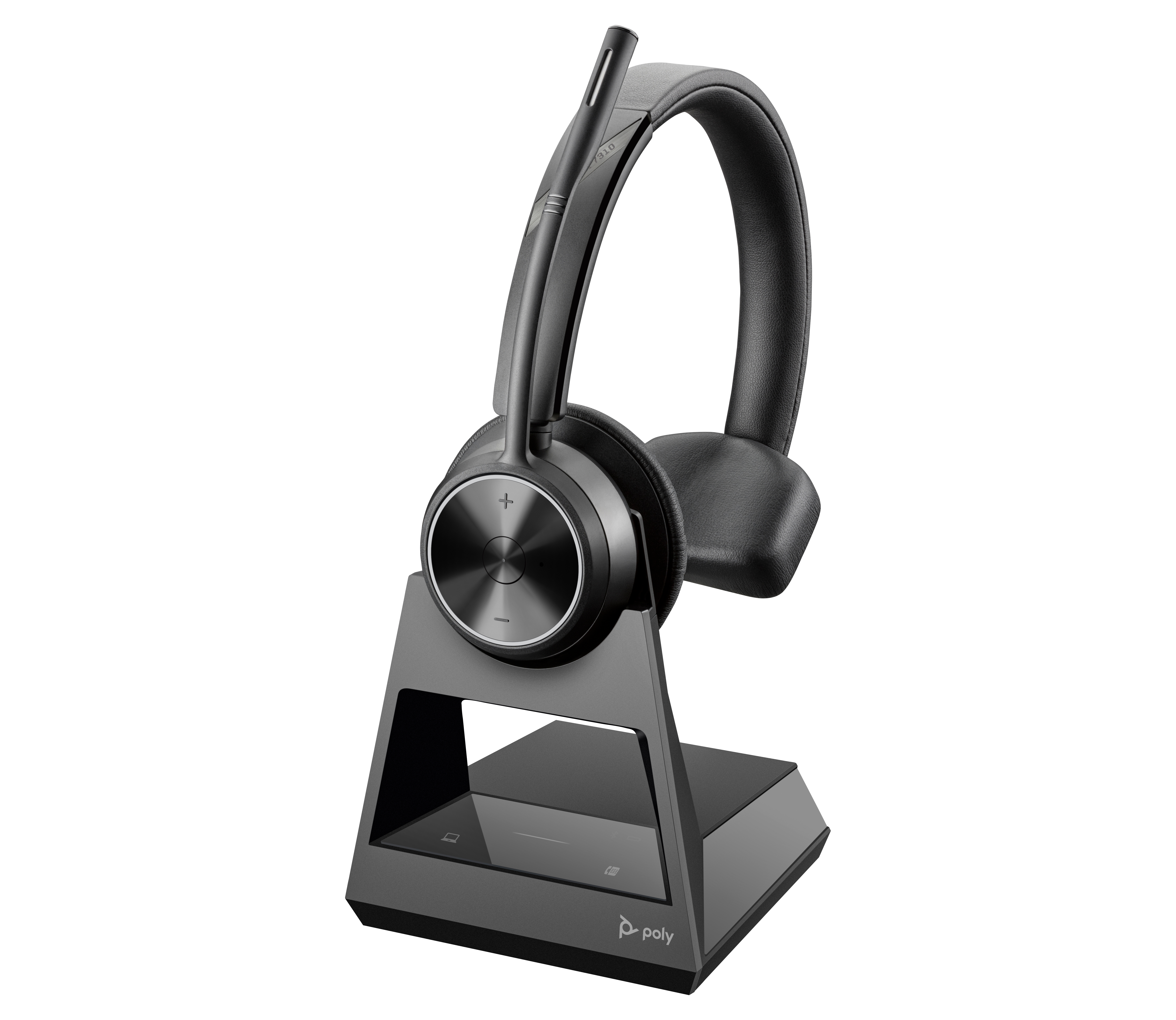 HP Poly Savi 7310 Office - Savi 7300 series - headset - on-ear - DECT - wireless - black