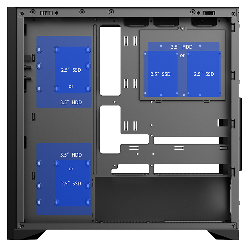 itek WOODY Tower Black – image 9