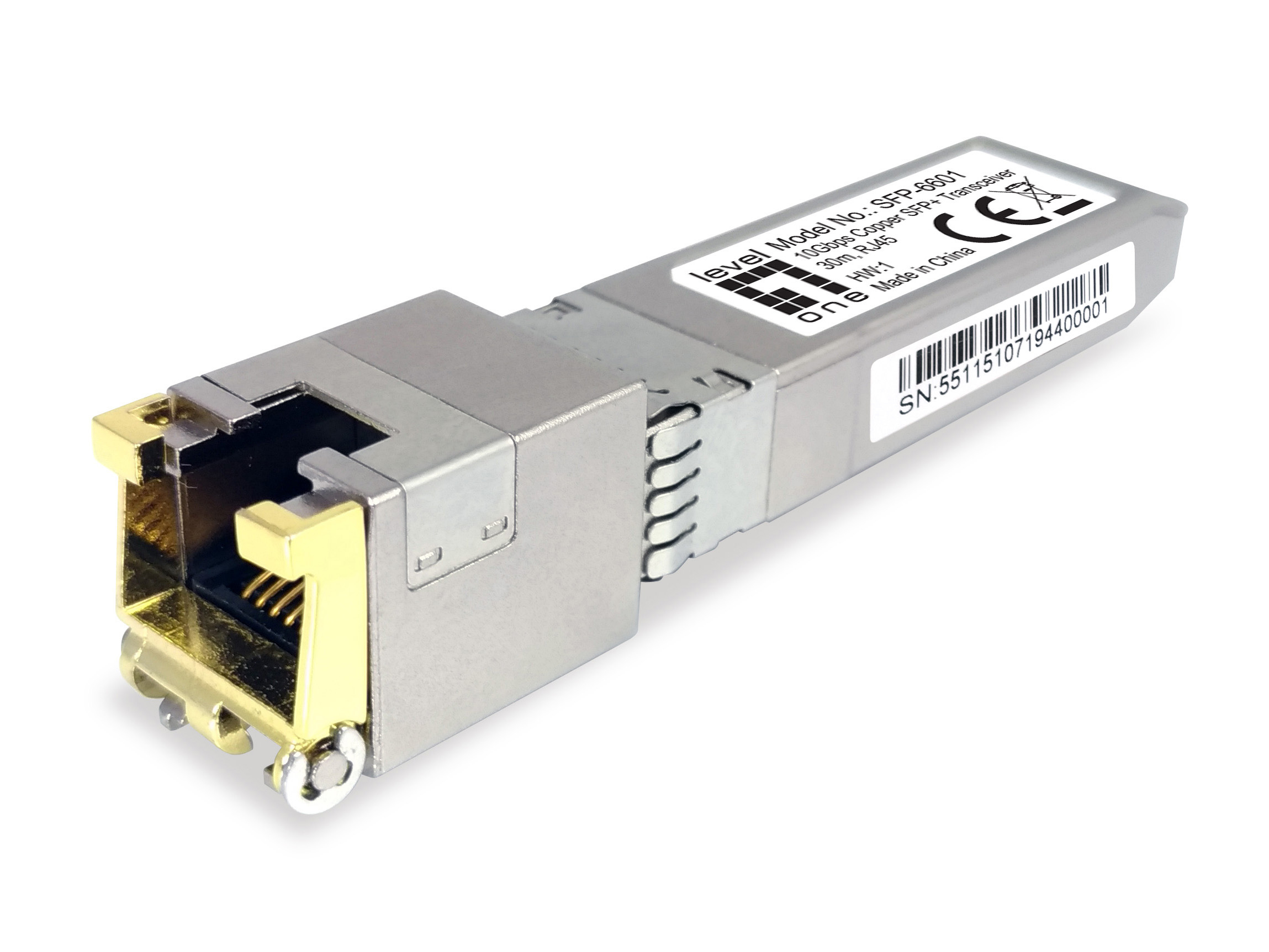LevelOne SFP-6601 Netzwerk-Transceiver-Modul Kupfer 10000 Mbit/s SFP+