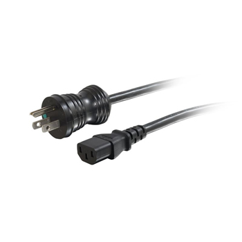 10FT 16AWG HOSP PWR CBL 5-15P-C13 BK TAA