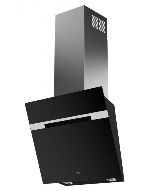 Beko HCA62844BH cooker hood Wall-mounted Black 823 m³/h