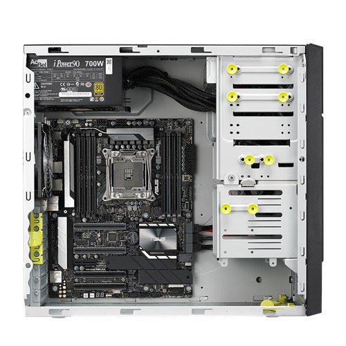 ASUS ESC700 G4 Intel Xeon W W-2245 32 GB DDR4-SDRAM 2.51 TB HDD+SSD NVIDIA Quadro RTX 4000 Tower Workstation Black image 3