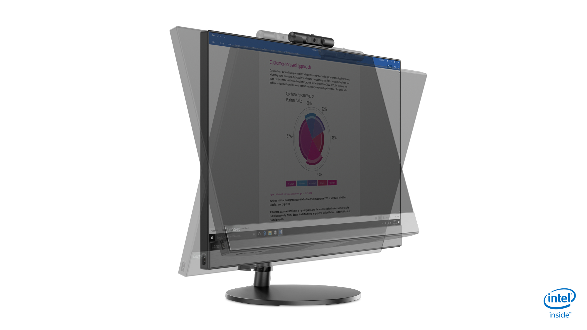 Lenovo V530 Intel® Core™ i7 i7-9700T 60.5 cm (23.8″) 1920 x 1080 pixels All-in-One PC 16 GB DDR4-SDRAM 512 GB SSD Windows 10 Pro Wi-Fi 5 (802.11ac) Black image 10