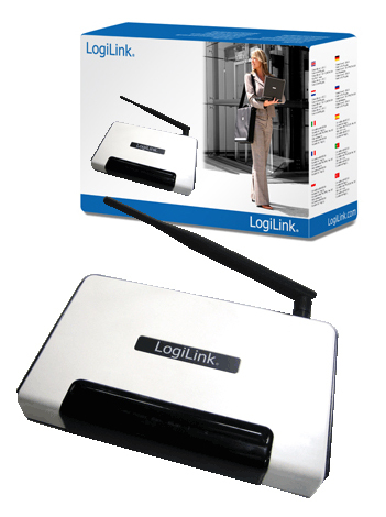 LogiLink WL0038 wireless router Black, White – image 1