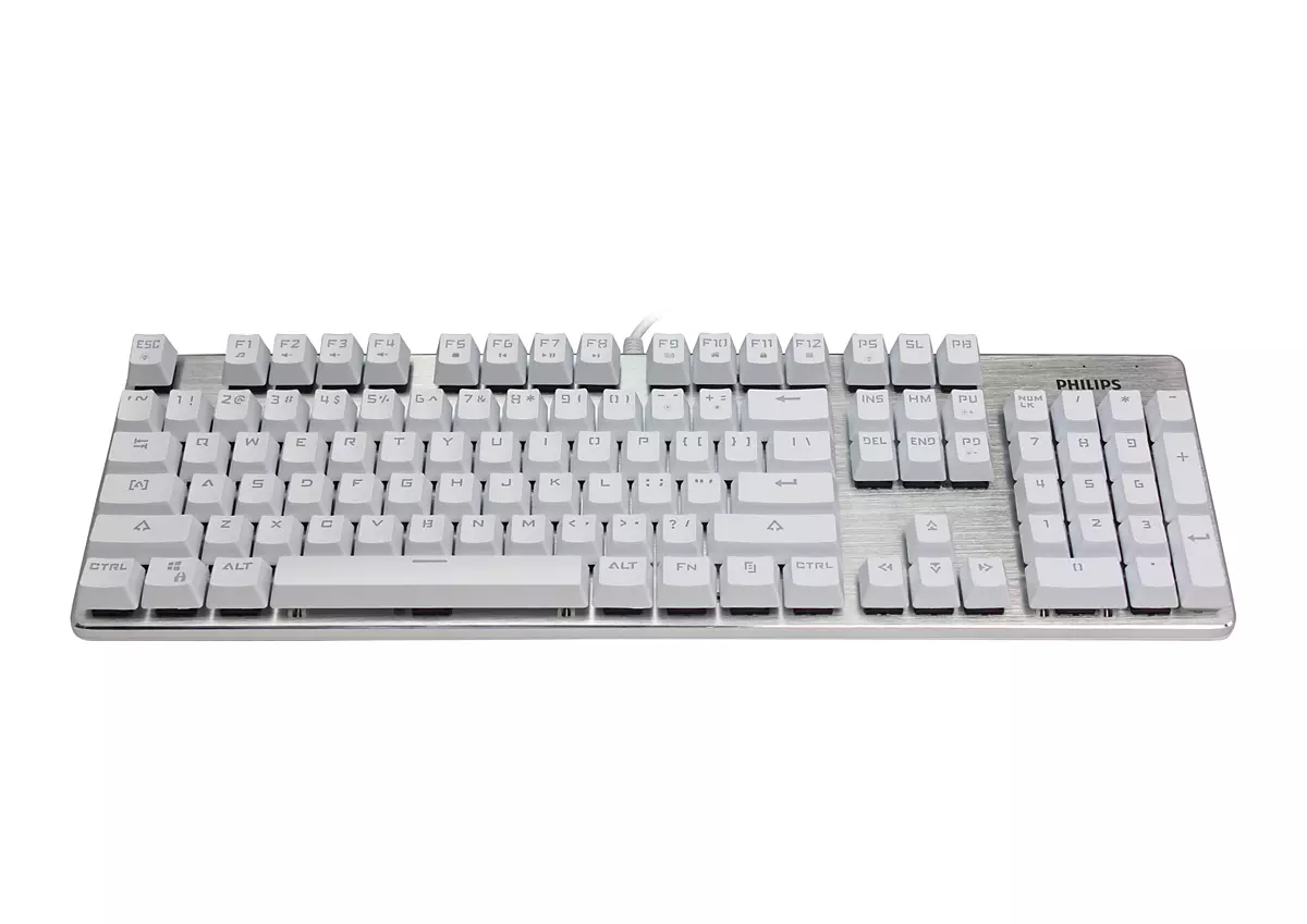 Philips SPK8801/93 keyboard Gaming USB QWERTY English Silver