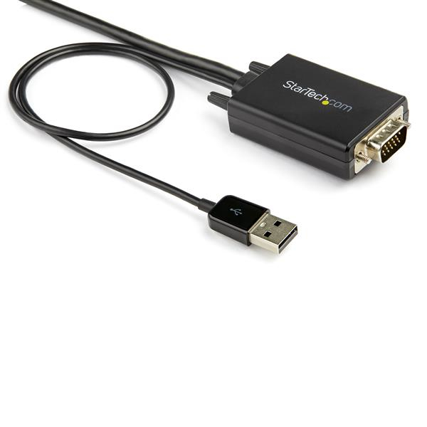 Adaptador StarTech.com VGA2HDMM2M - VGA a - HDMI - Alimentación USB - 2 Mts - 1080p - Negro - VGA2HDMM2M Adaptador StarTech.com VGA2HDMM2M - VGA a - HDMI - Alimentación USB - 2 Mts - 1080p - Negro - VGA2HDMM2M