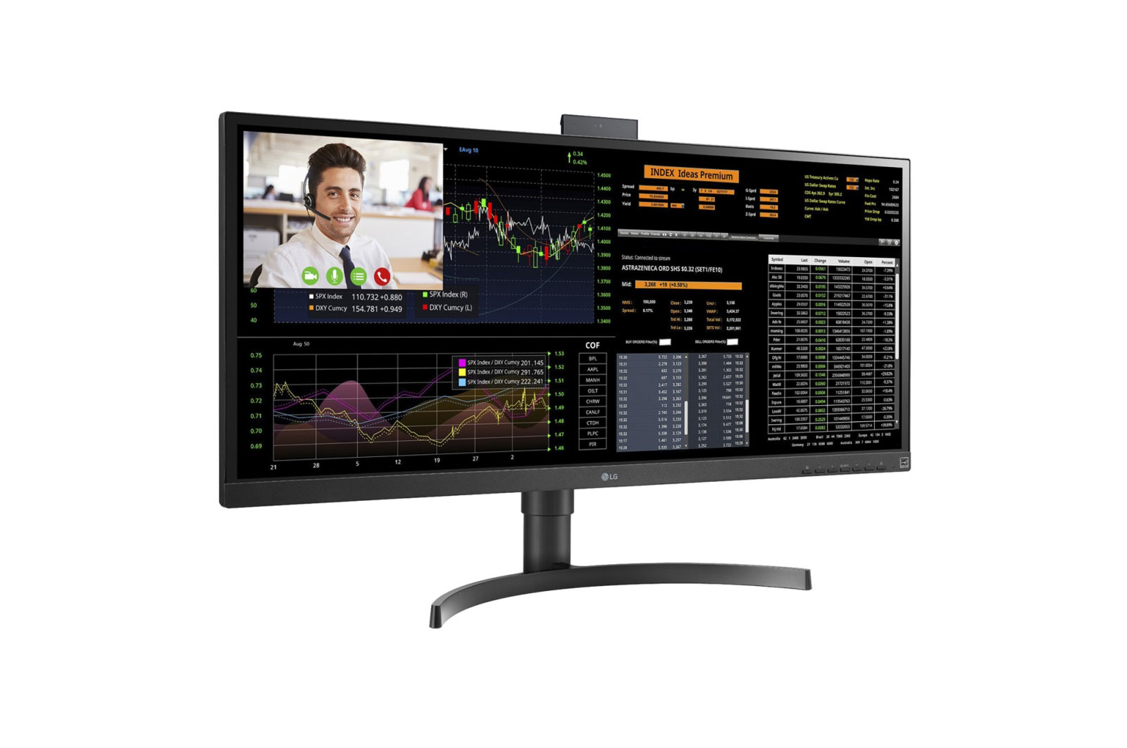 LG 34CN650W-AC All-in-One PC/workstation Intel® Celeron® J4105 86.4 cm (34″) 2560 x 1080 pixels All-in-One thin client 8 GB DDR4-SDRAM 128 GB SSD Windows 10 IoT Enterprise Wi-Fi 5 (802.11ac) Black image 6