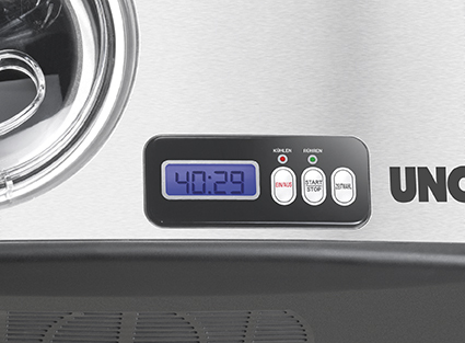 Resim Unold 48806 Kompresörlü Dondurma Makinesi - 1.5 L Kapasite, Siyah/Paslanmaz Çelik