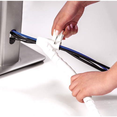 Fellowes CableZip Sol Tube flexible de câble Blanc 1 pièce(s)