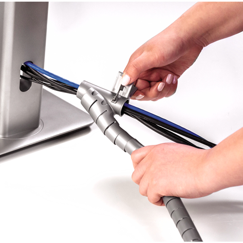 Fellowes CableZip Sol Tube flexible de câble Argent 1 pièce(s)