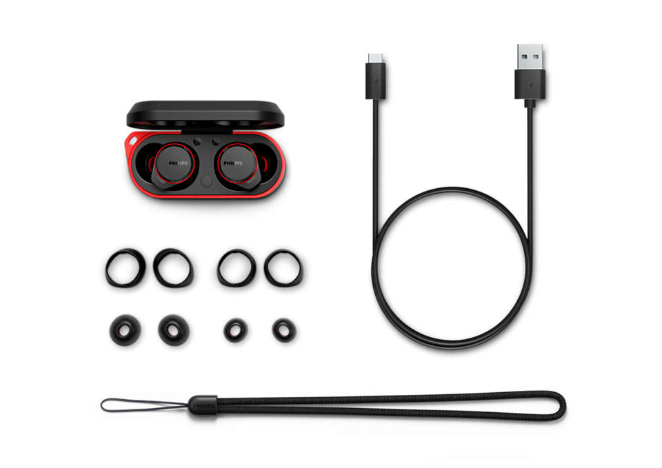 Philips TAA7507BK/00 headphones/headset Wireless In-ear Calls/Music Bluetooth Black, Red – image 6