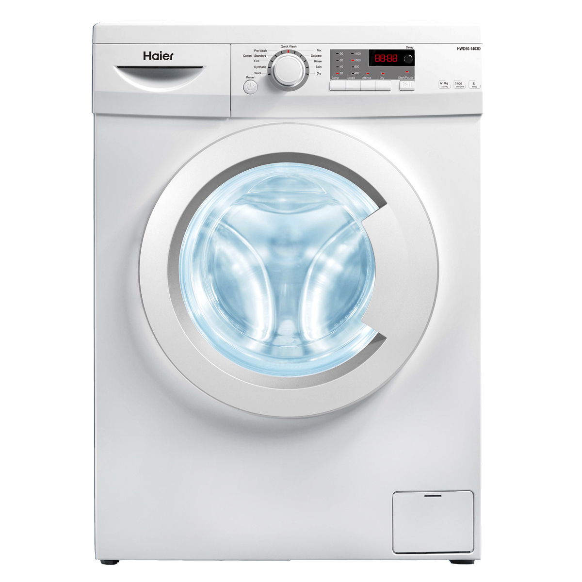 Haier HWD60-1403D washer dryer Freestanding Front-load White