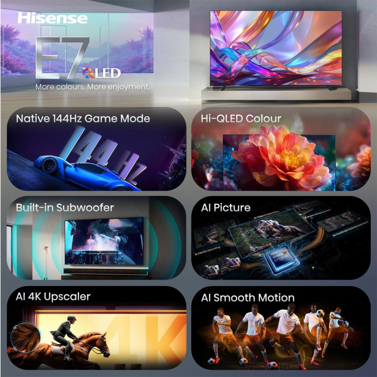 Hisense 98E7DS 2.49 m (98") 4K Ultra HD Smart TV Wi-Fi Black – image 3