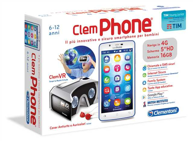 Clementoni ClemPhone 12.7 cm (5") Android 6.0 16 GB 2100 mAh Blue, White – image 2