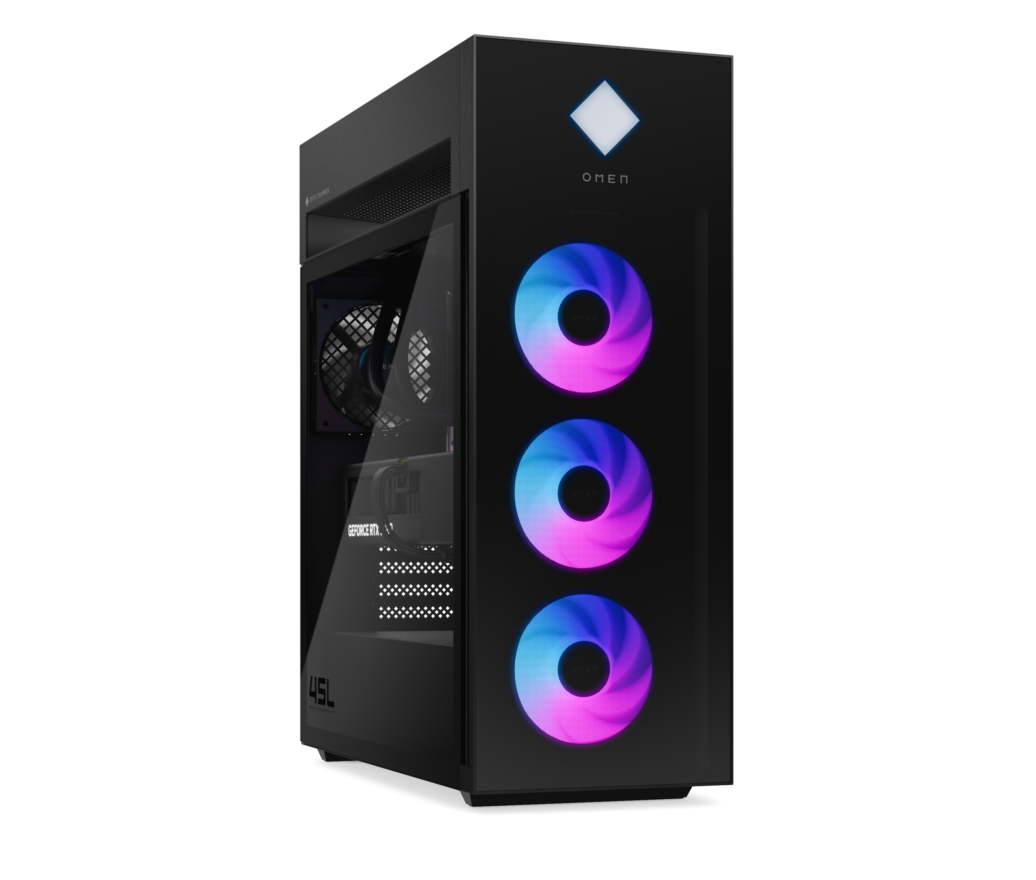 OMEN by HP 45L GT22-3090 Intel Core Ultra 9 285K 64 GB DDR5-SDRAM 2 TB SSD NVIDIA GeForce RTX 5090 Windows 11 Pro Desktop PC Black image 3