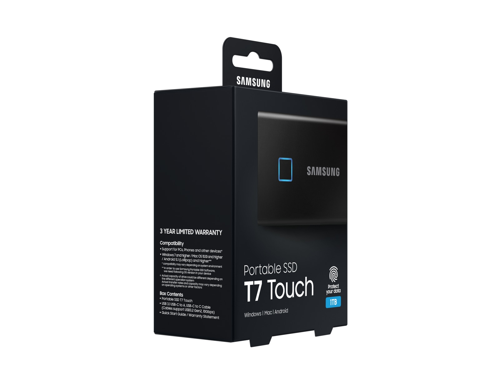 Samsung T7 Touch 1 TB USB Type-C 3.2 Gen 2 (3.1 Gen 2) Black image 15