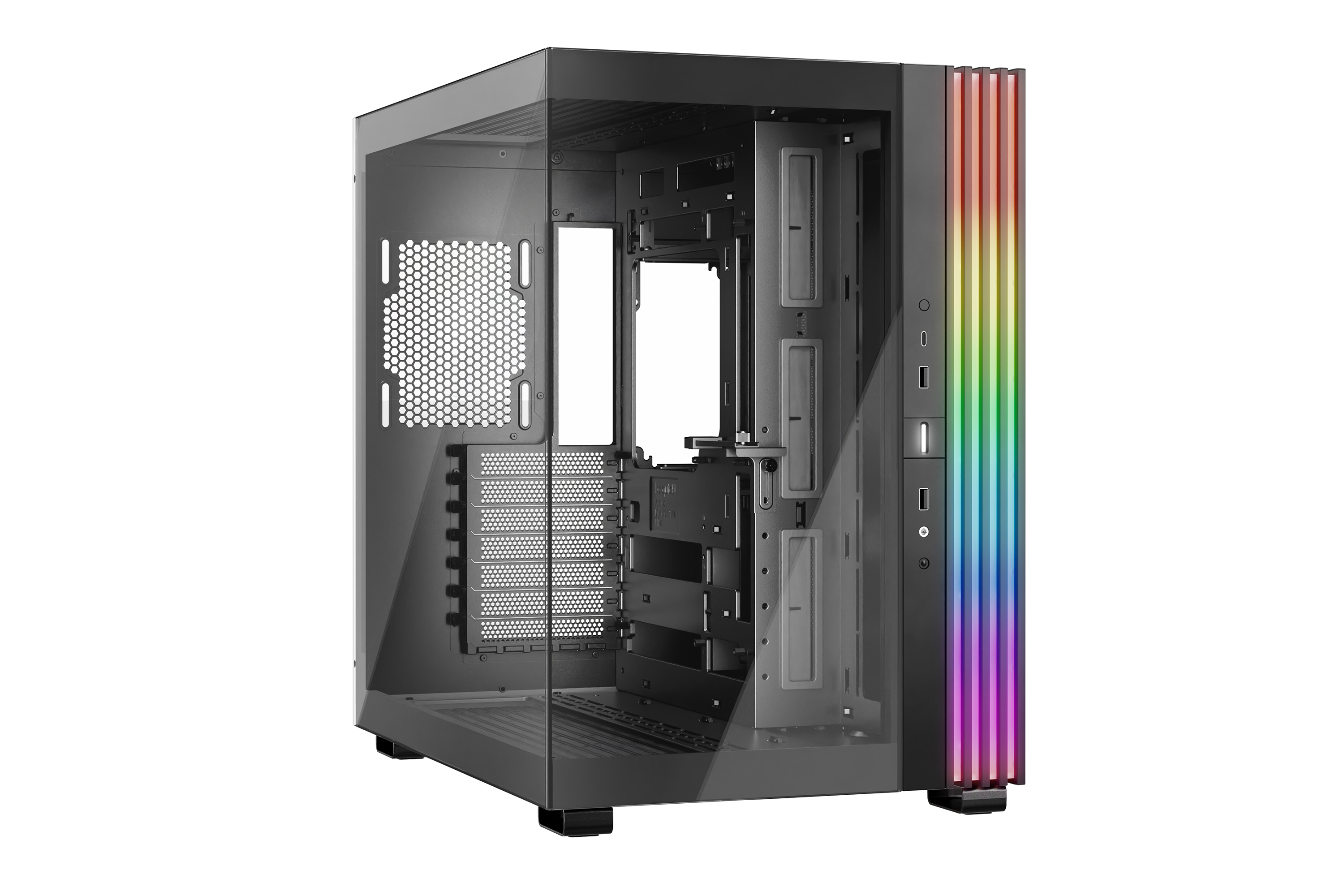 Gabinete Gamer be quiet! LIGHT BASE 600 DX Black - Media Torre - ATX/M-ATX/Mini-ATX - Panel Lateral - Negro - BGW65