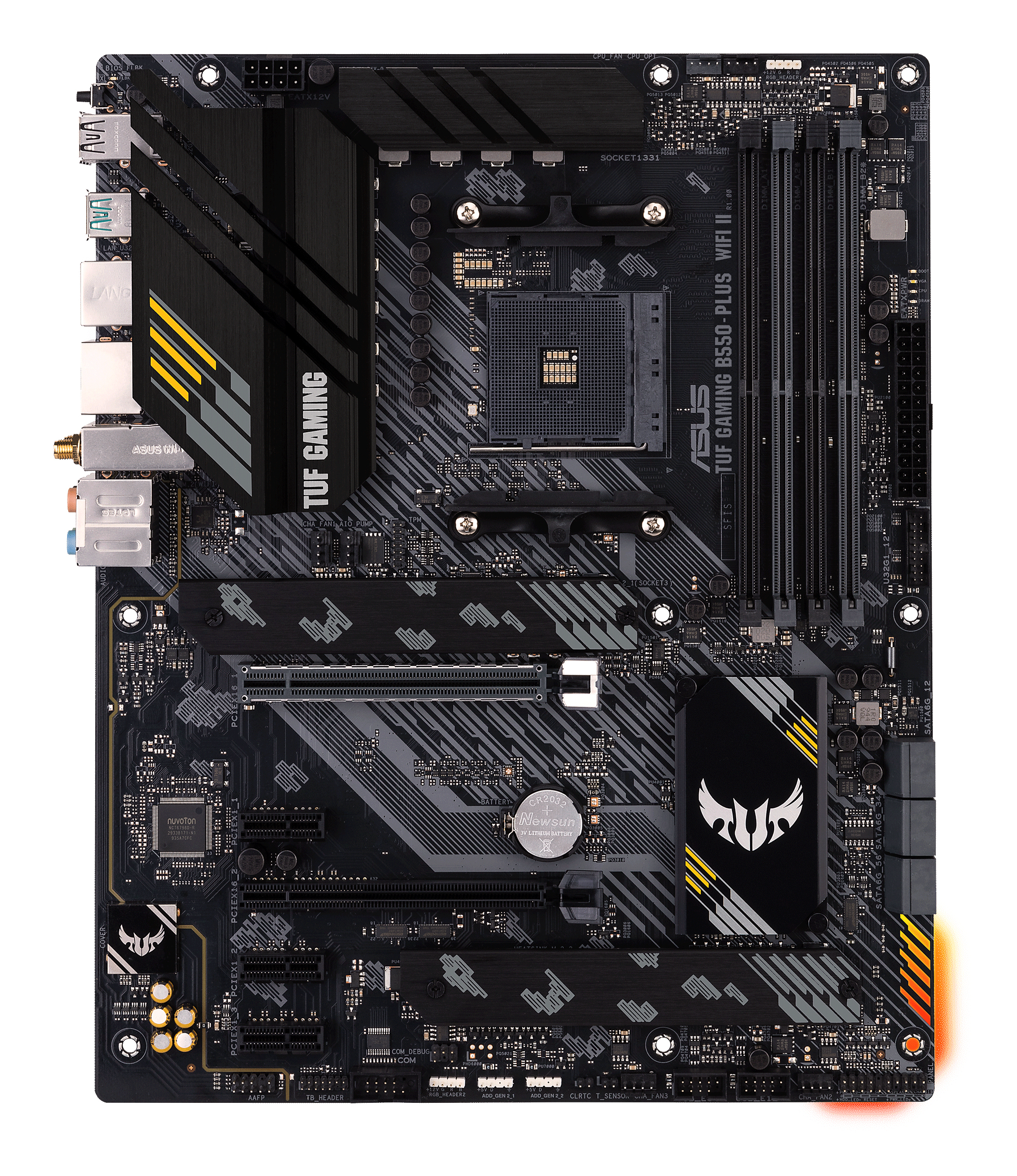 Tarjeta Madre ASUS TUF GAMING B550-PLUS WIFI II - Socket AM4 - 4xDDR4 - 2133/3200/4866(OC) MHz - HDMI - DisplayPort - USB 2.0/3.2 - ATX - TUF GAMING B550-PLUS WIFI II Tarjeta Madre ASUS TUF GAMING B550-PLUS WIFI II - Socket AM4 - 4xDDR4 - 2133/3200/4866(OC) MHz - HDMI - DisplayPort - USB 2.0/3.2 - ATX - TUF GAMING B550-PLUS WIFI II