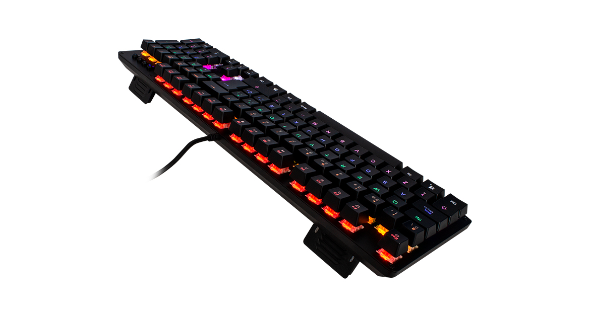 Teclado Gamer Game Factor Alámbrico Multimedia Rgb Blanco Switch Azul - KBG400-PK-BL Teclado Gamer Game Factor Alámbrico Multimedia Rgb Blanco Switch Azul - KBG400-PK-BL