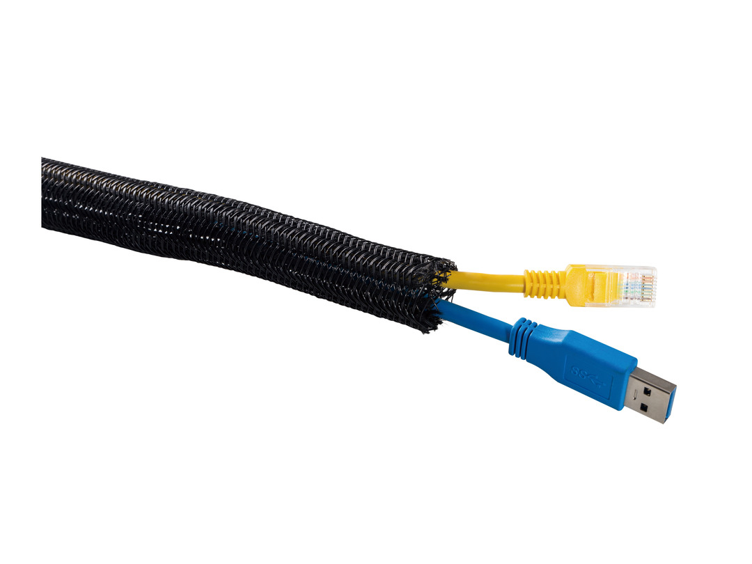 صورة Multibrackets M Universal Cable Sock Self Wrap Basic 19mm Black 50m