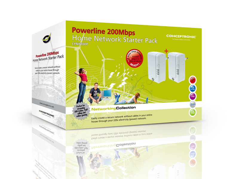 Conceptronic Powerline 200Mbps Home Network Starter Pack – image 4