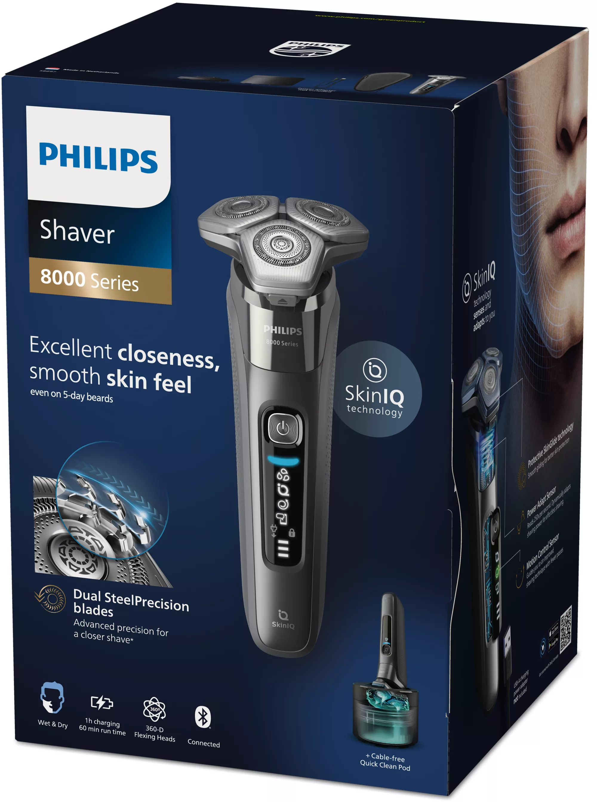 Philips SHAVER Series 8000 S8697/55 Wet and Dry electric shaver – image 2