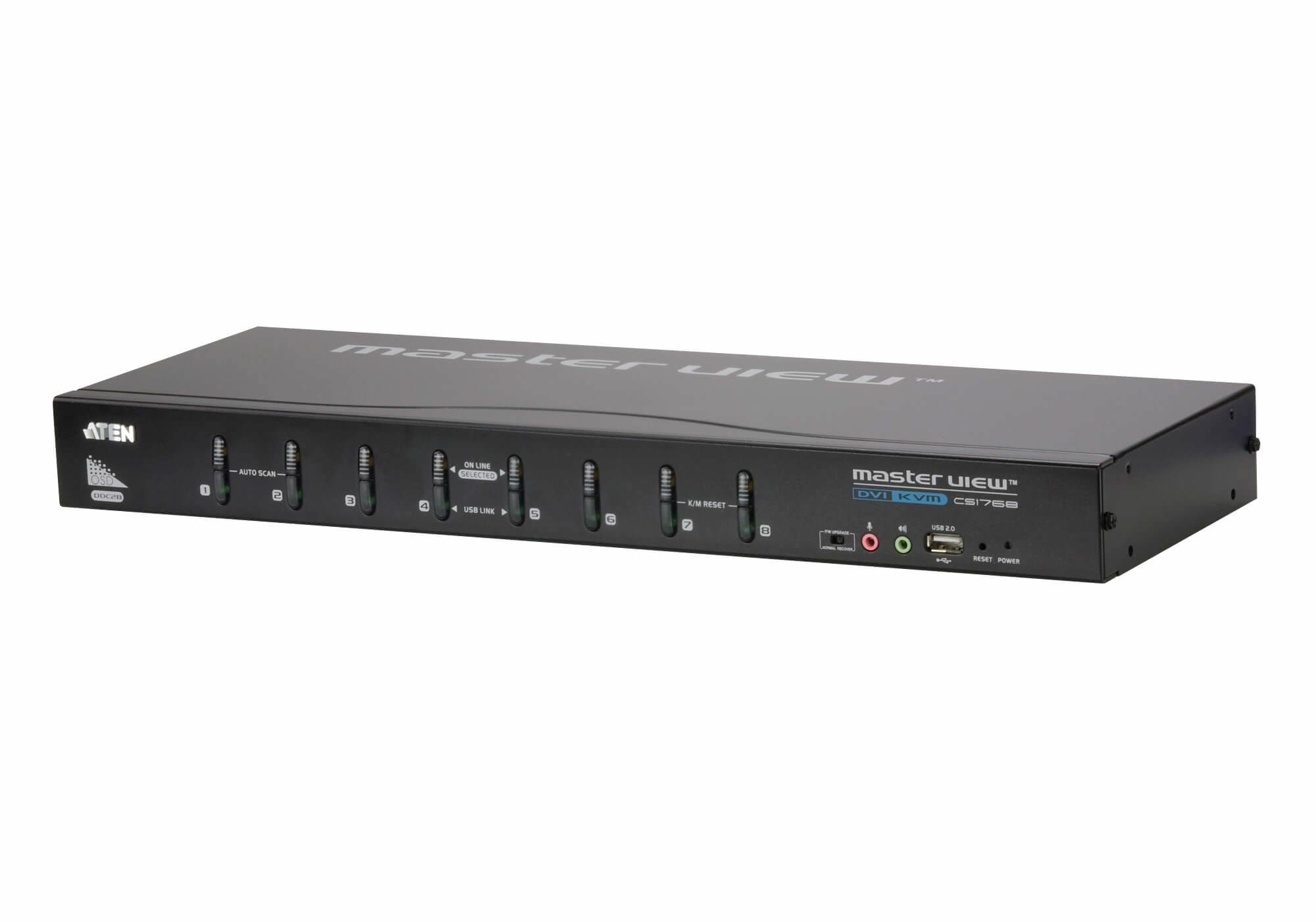 ATEN CS1768-AT-G KVM-kytkin Musta