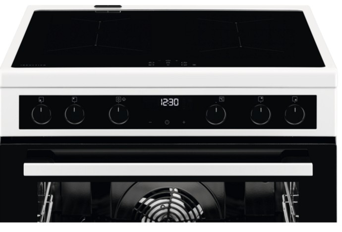 AEG CIB6642BBW Freestanding cooker Electric Zone induction hob White – image 2