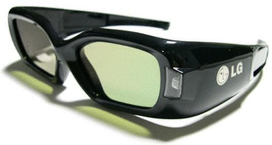 LG AG-S250J stereoscopic 3D glasses Black
