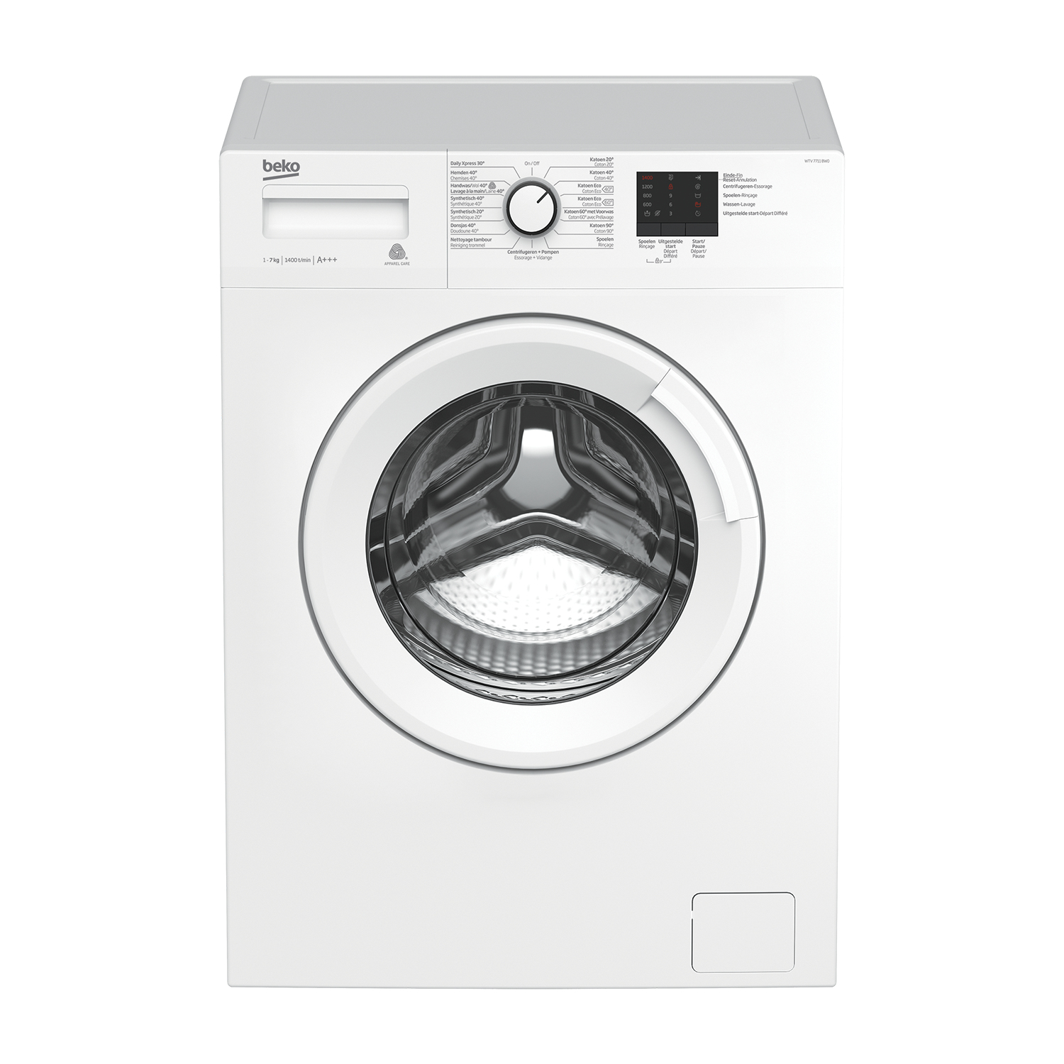 Beko WTV77122BWO — vue 1 sur 1