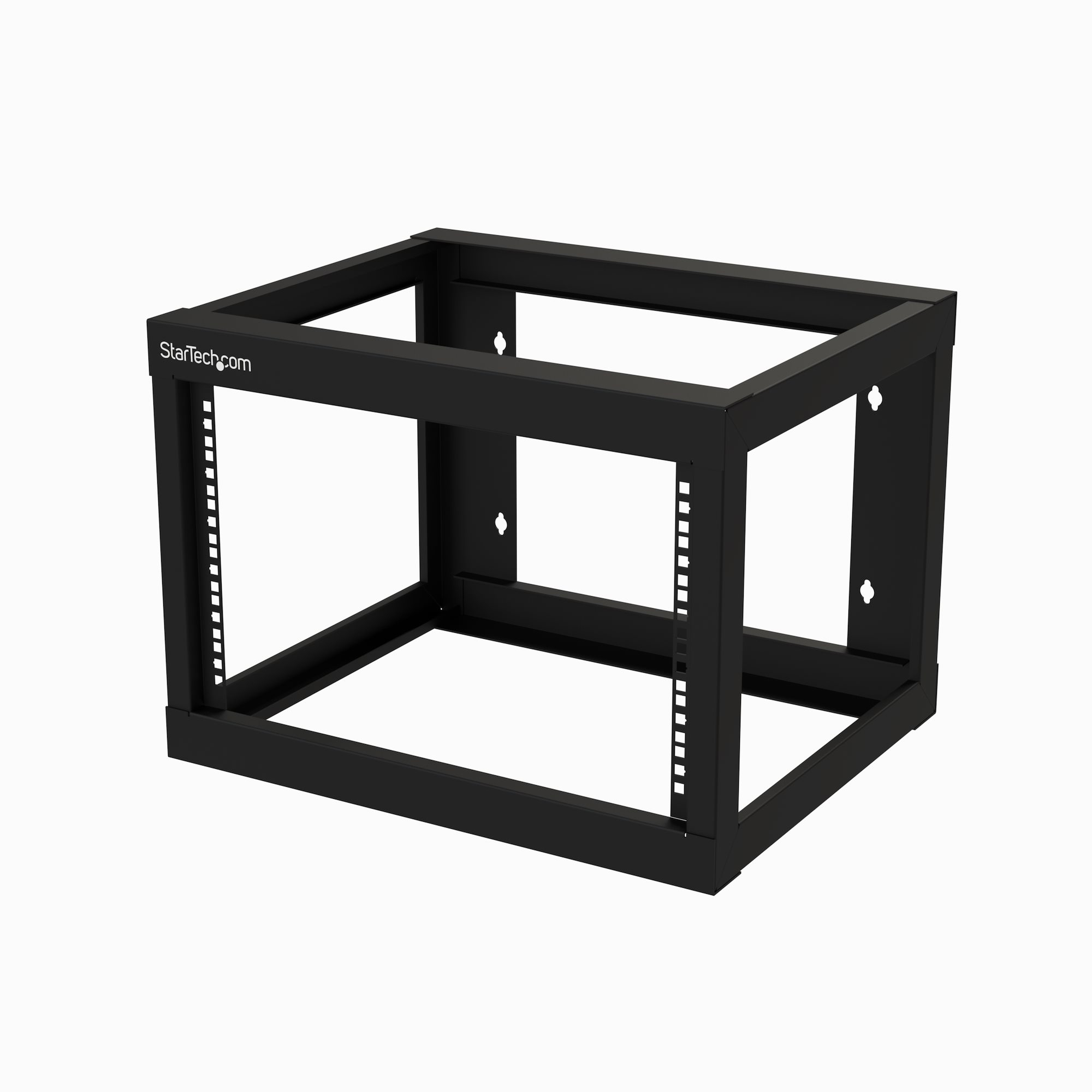 StarTech.com 6U 19" Wall Mount Network Rack 19" Deep 2 Post Open Frame for Server Room Data/AV/IT/Communication/Computer Equipment/Patch Panel with Cage Nuts/Screws Hook/Loop, Cisco 2960 - 19 Inch Wallmount Rack (RK619WALLO) - Rack open frame - 2-post - wall mountable - black - 6U - 19"