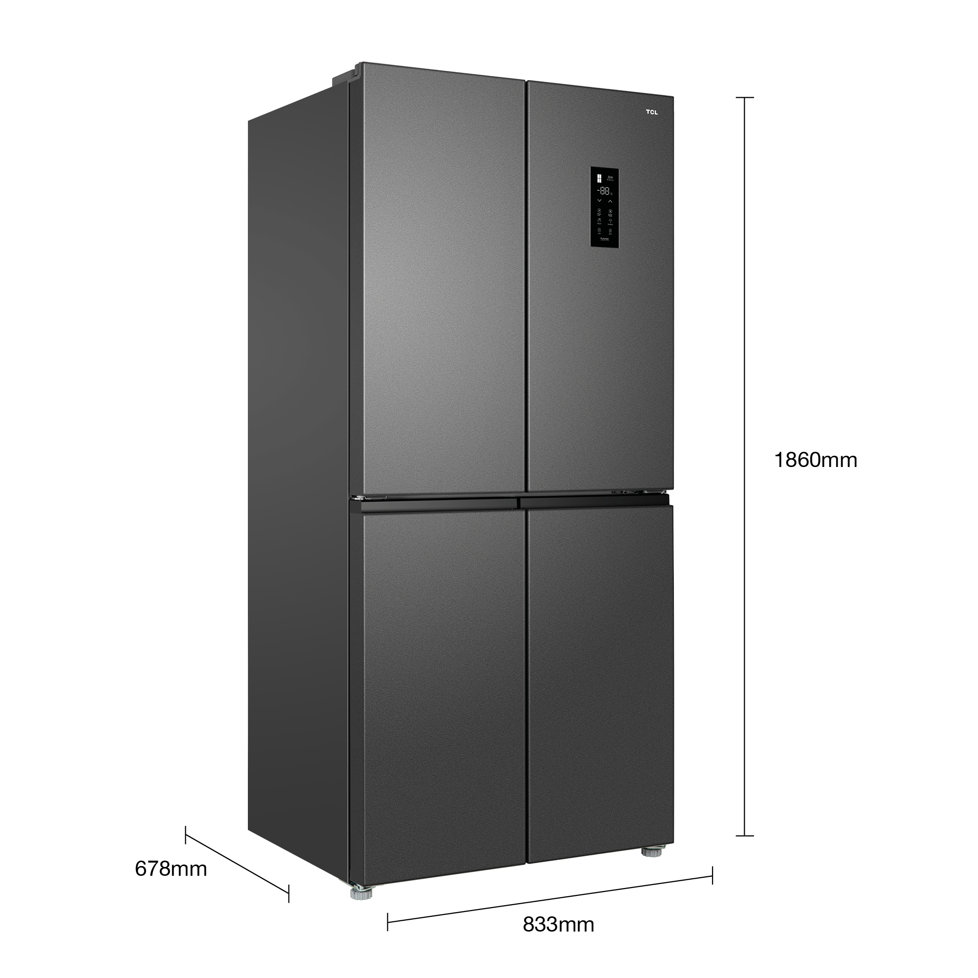 TCL RP470CXE0UK side-by-side refrigerator Freestanding – image 6