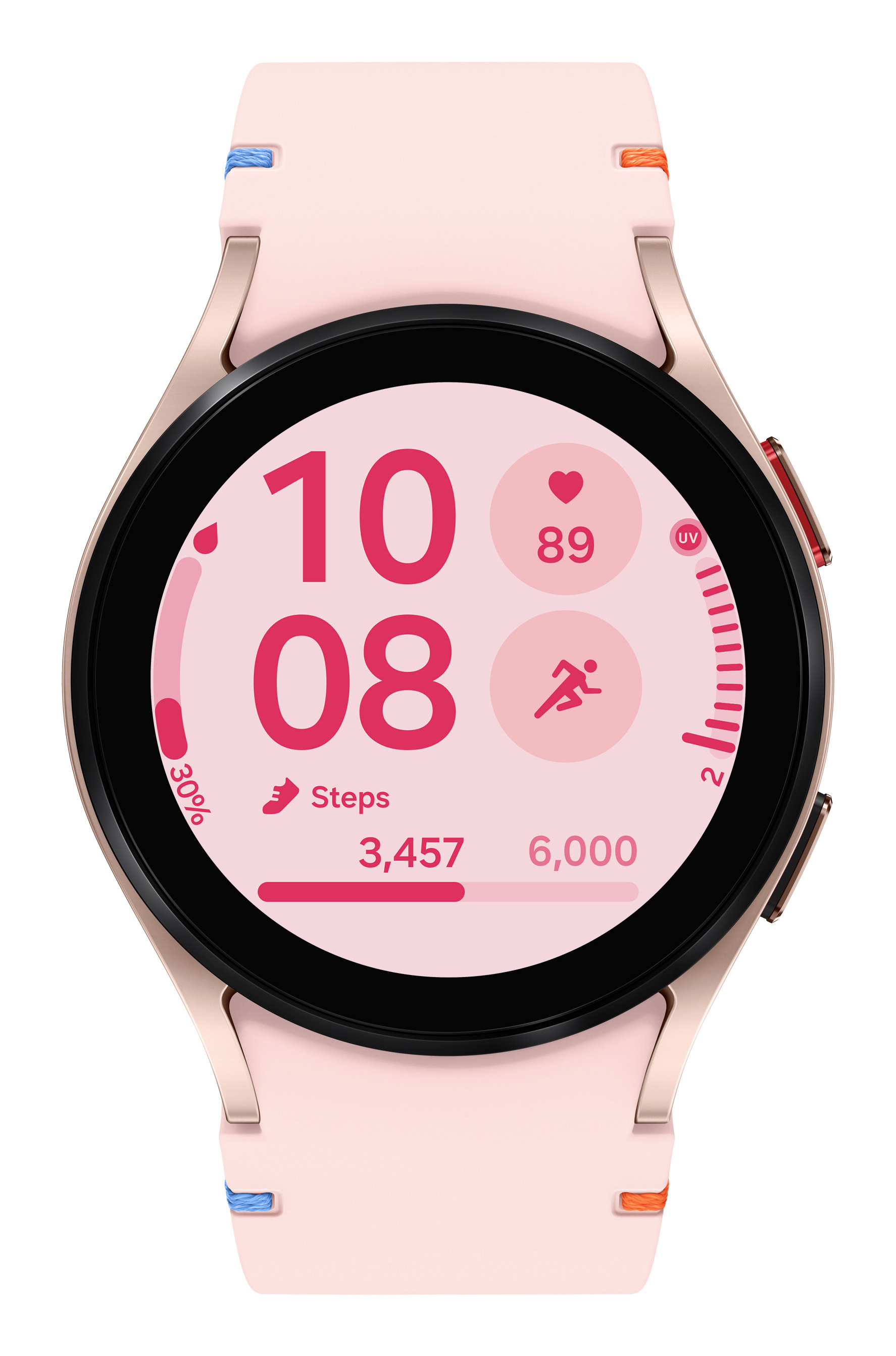 Samsung Galaxy Watch FE 3,05 cm (1.2") AMOLED 40 mm Digitale 396 x 396 Pixel Touch screen Oro rosa Wi-Fi GPS (satellitare)