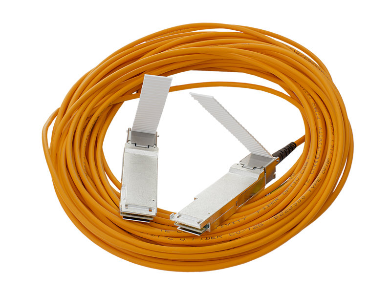 HP 100GB QSFP28 TO QSFP28 15M AOC InfiniBand/fibre optic cable Orange