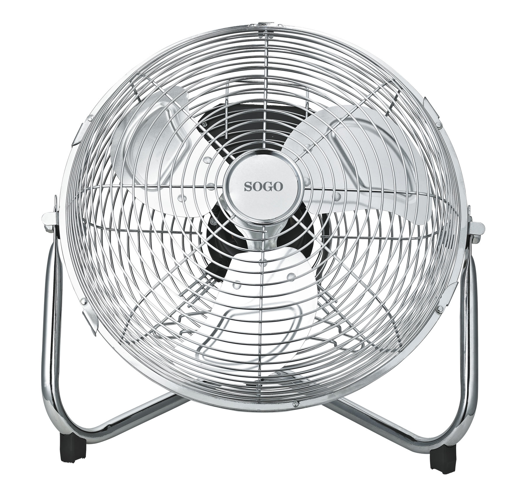 مروحة أرضية صناعية Sogo VEN-SS-21020، كروم، قطر 23 سم، 45 واط