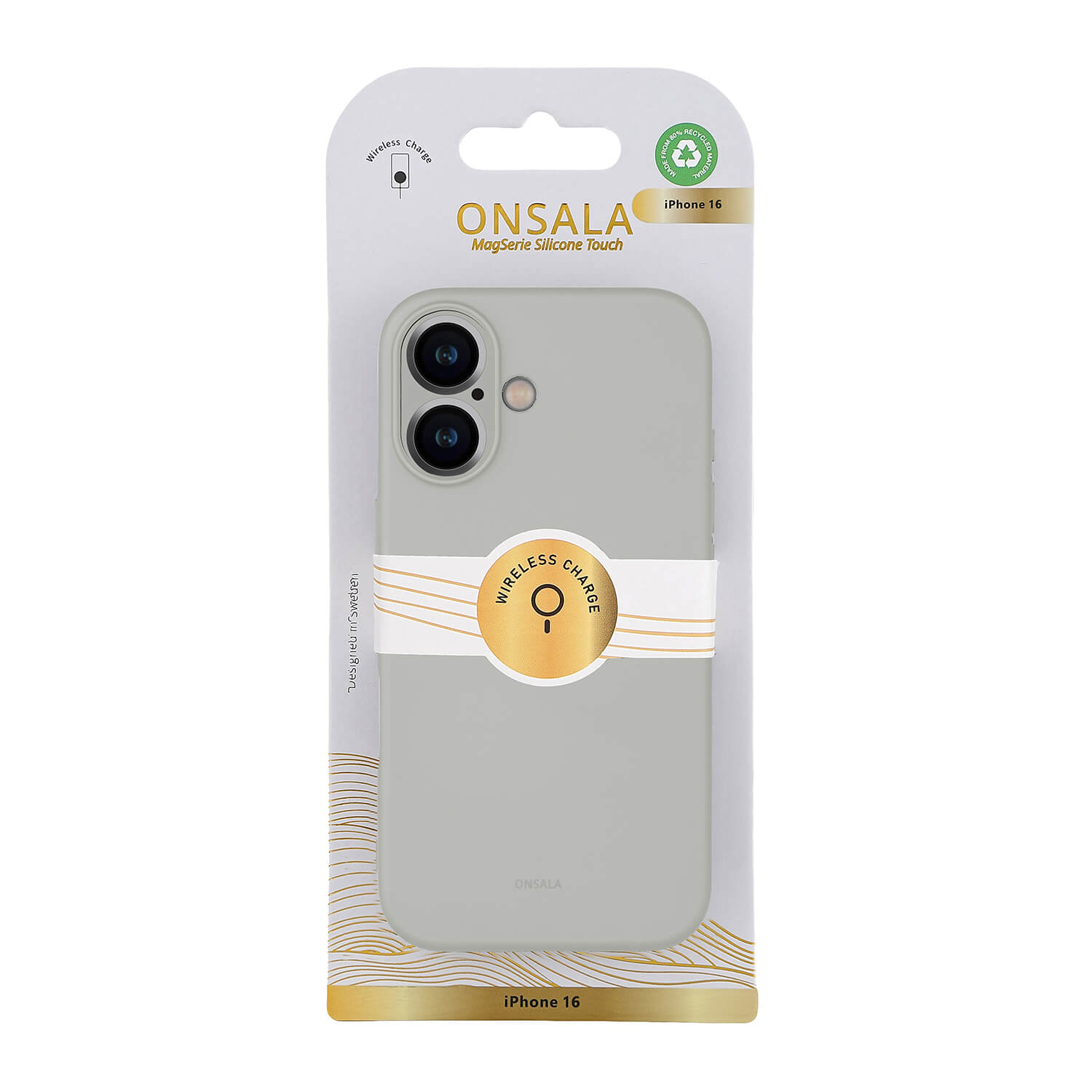 Onsala Phone Case with Silicone Feel Concrete - iPhone 16 – image 2