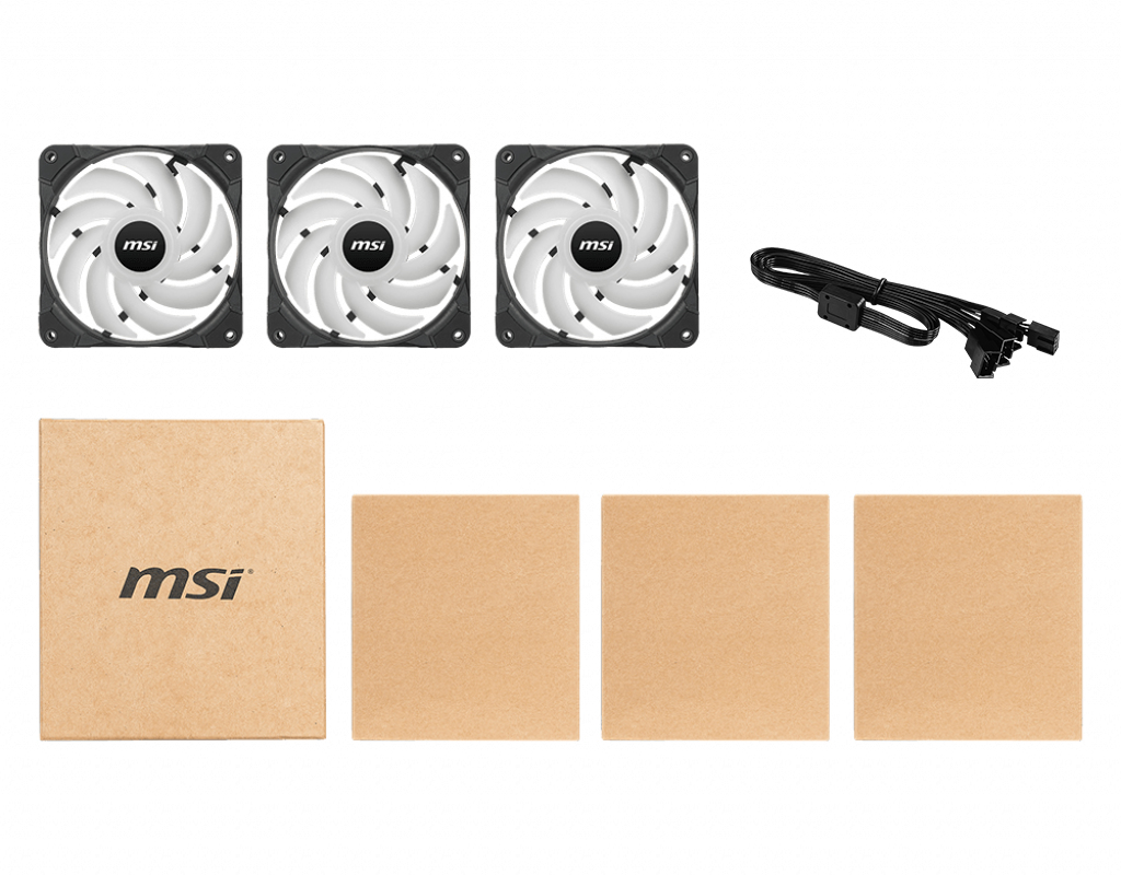 MSI MAX F12A-3 computer cooling system Computer case Fan Black image 3
