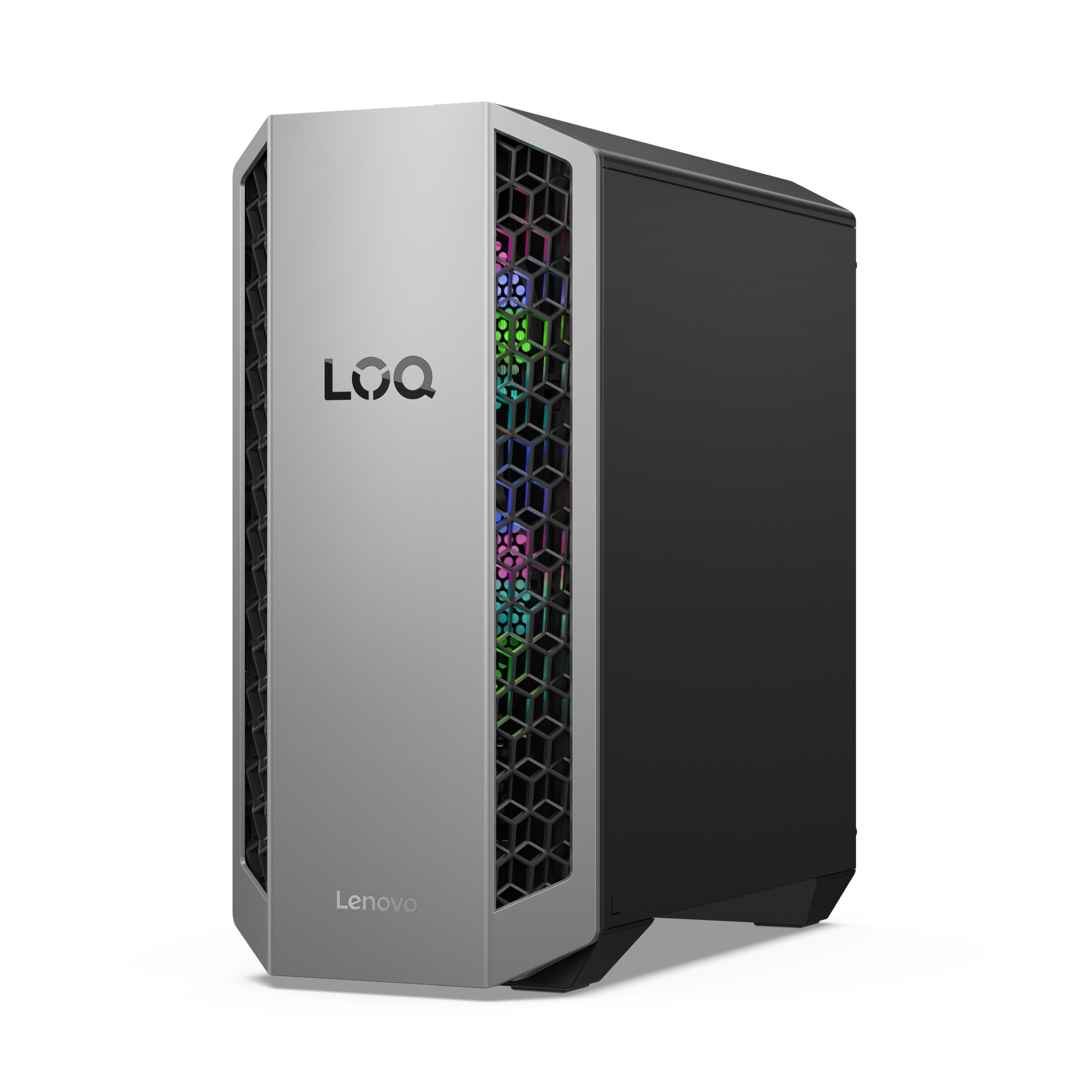 PC gaming - Lenovo LOQ Tower 26ADR10, AMD Ryzen™ 7 8745HX, 16GB RAM, 512GB SSD, GeForce RTX™ 5060, Windows 11 Home, Gris - imagen 3