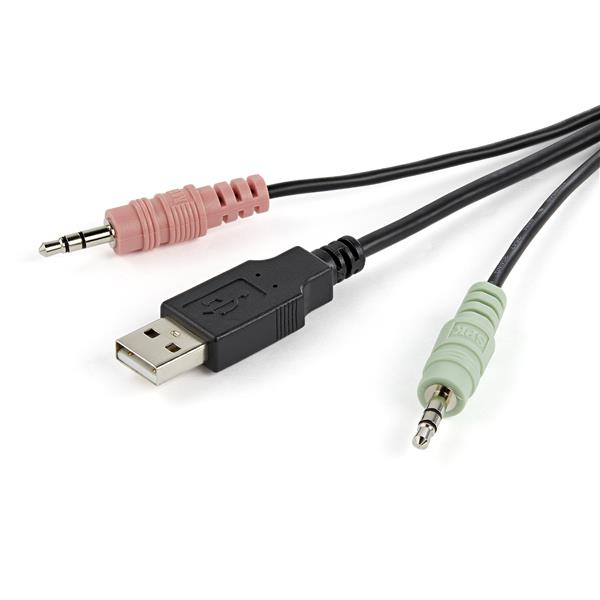 StarTech.com 2 Port USB DisplayPort Cable KVM Switch w/ Audio and Remote Switch - USB Powered – image 6