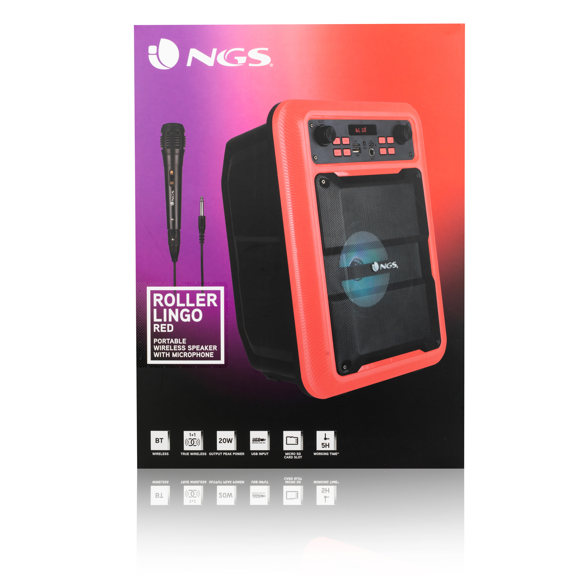 NGS Roller Lingo Mono portable speaker Red 9 W image 7