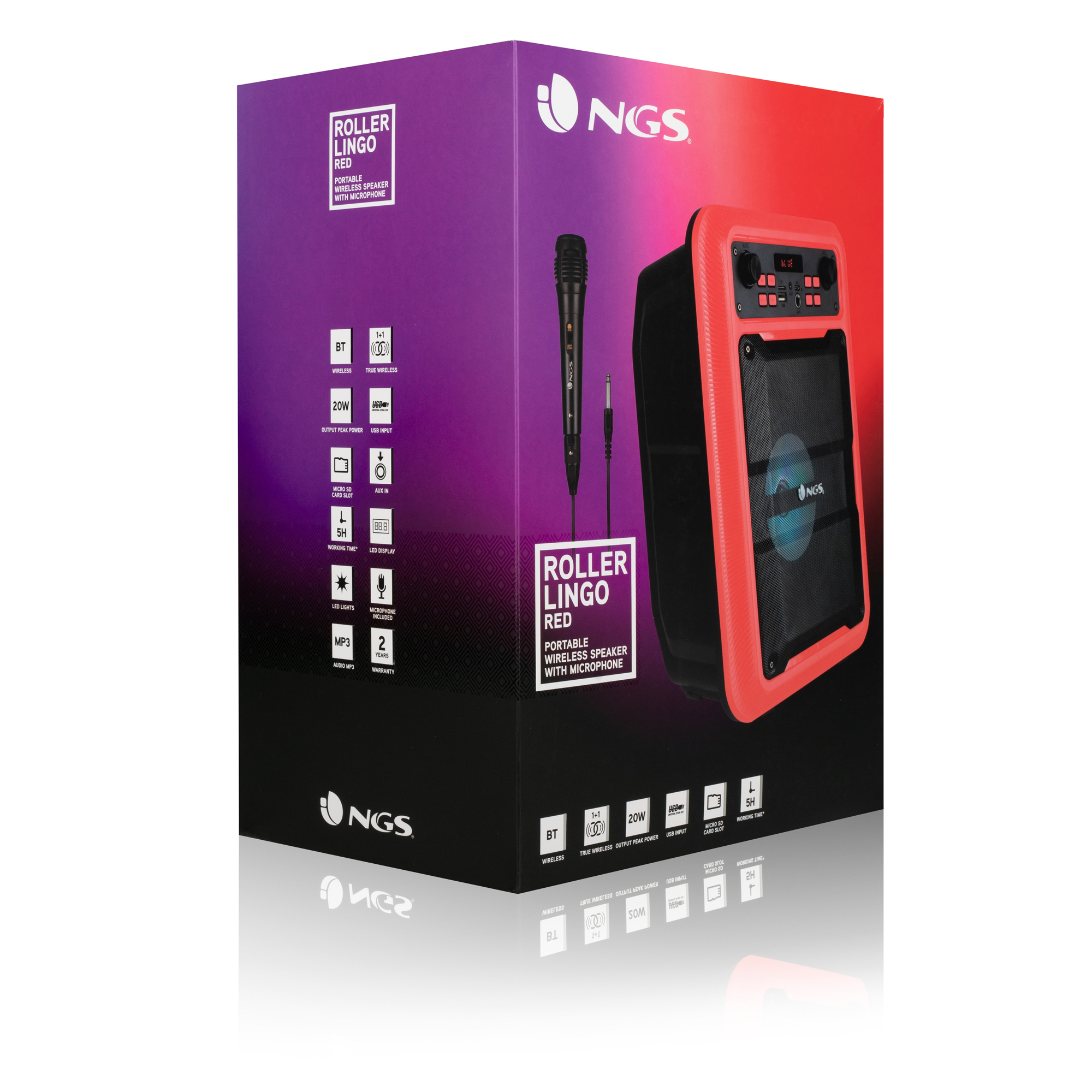 NGS Roller Lingo Mono portable speaker Red 9 W image 6