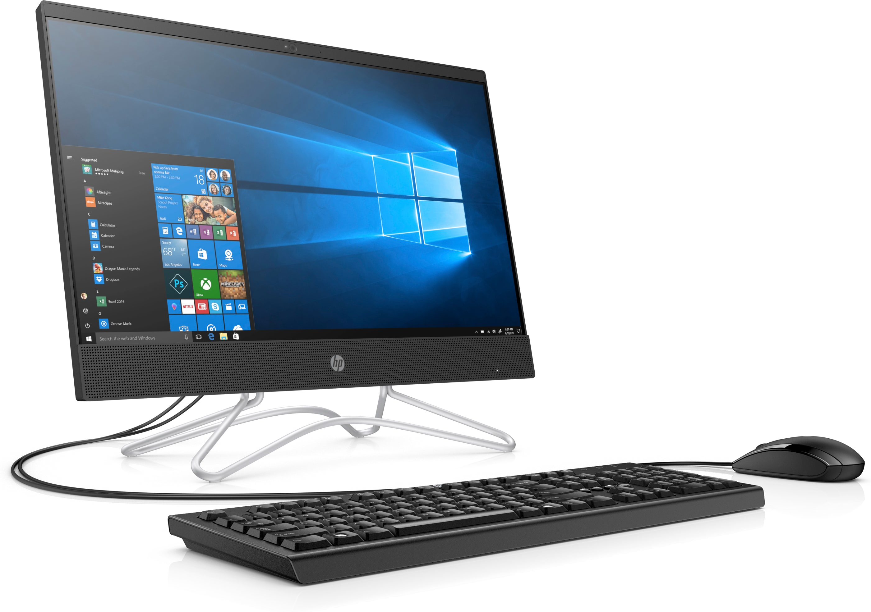HP 22 -c0168nh Intel® Pentium® Silver J5005 54.6 cm (21.5″) 1920 x 1080 pixels Touchscreen All-in-One PC 4 GB DDR4-SDRAM 500 GB HDD FreeDOS Wi-Fi 5 (802.11ac) Black image 3