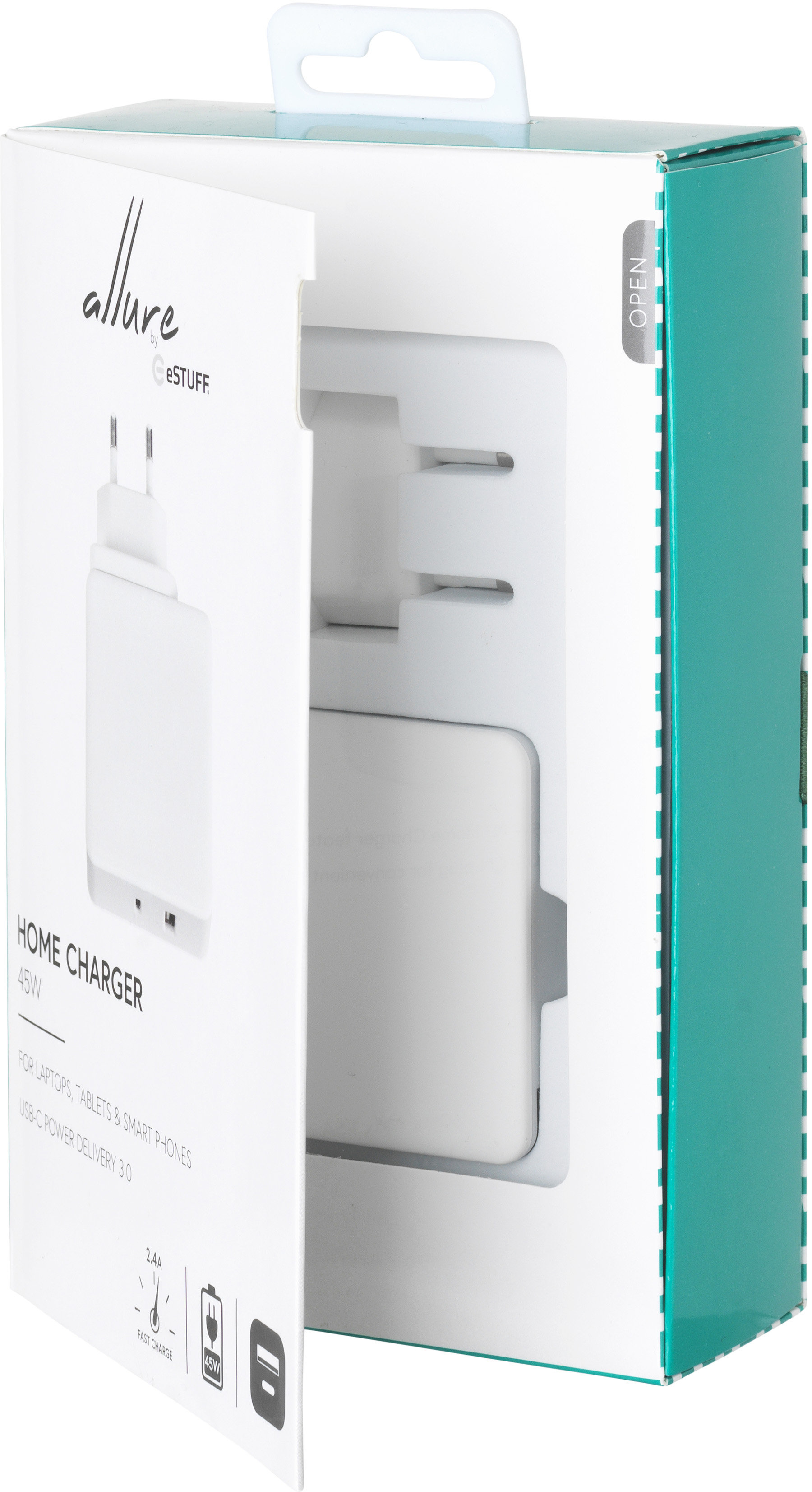 eSTUFF ES639001 mobile device charger Laptop White AC Indoor – image 5