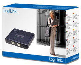 LogiLink UA0110 interface hub 480 Mbit/s Black – image 2