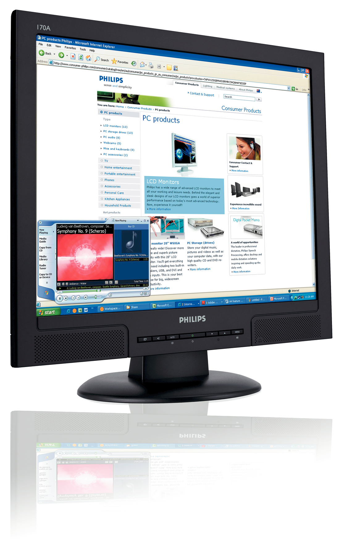 Philips 170A8FB 17" SXGA LCD monitor – image 3