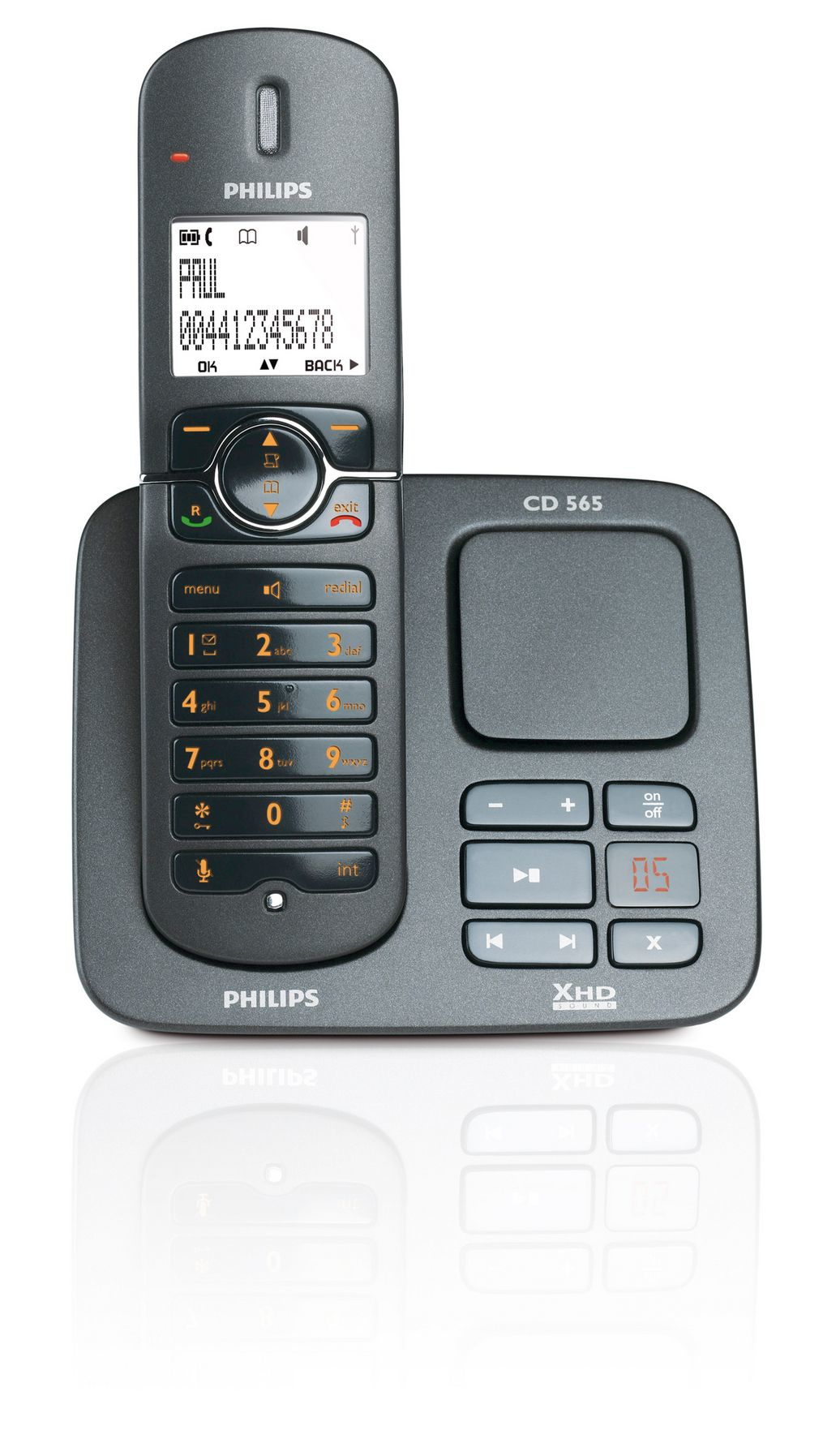 Philips Perfect sound CD5651B/22 telephone DECT telephone Caller ID Black – image 2