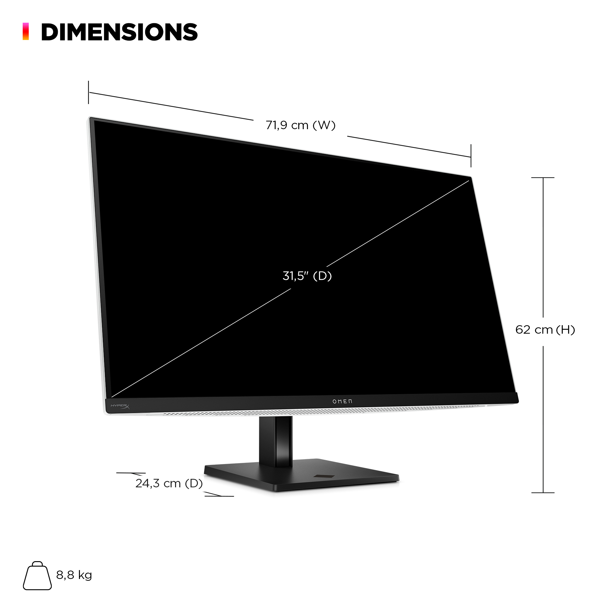 HP OMEN Transcend 31.5 inch UHD 240Hz OLED Gaming Monitor - OMEN Transcend 32 – image 6