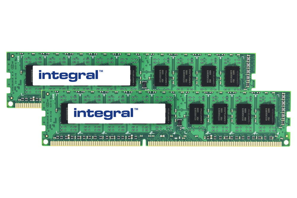 Integral 4GB (2X2GB) PC RAM MODULE KIT DDR3 1600MHz DIMM EQV. TO RAMEC1600DDR3-2GBX2 FOR SYNOLOGY