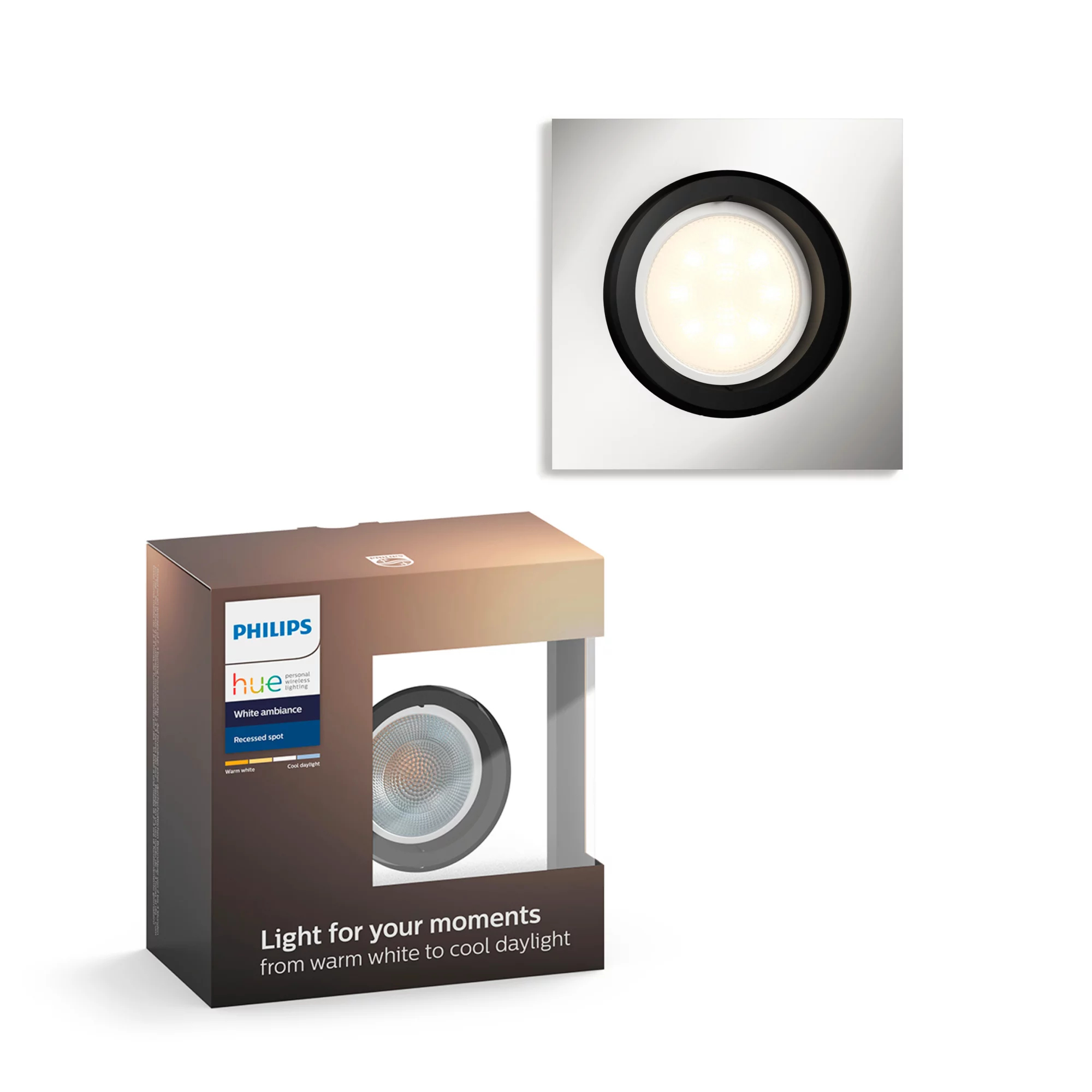 Philips by Signify Philips Hue White ambience 5042148P8 Recessed spot light Bluetooth/Zigbee – image 1