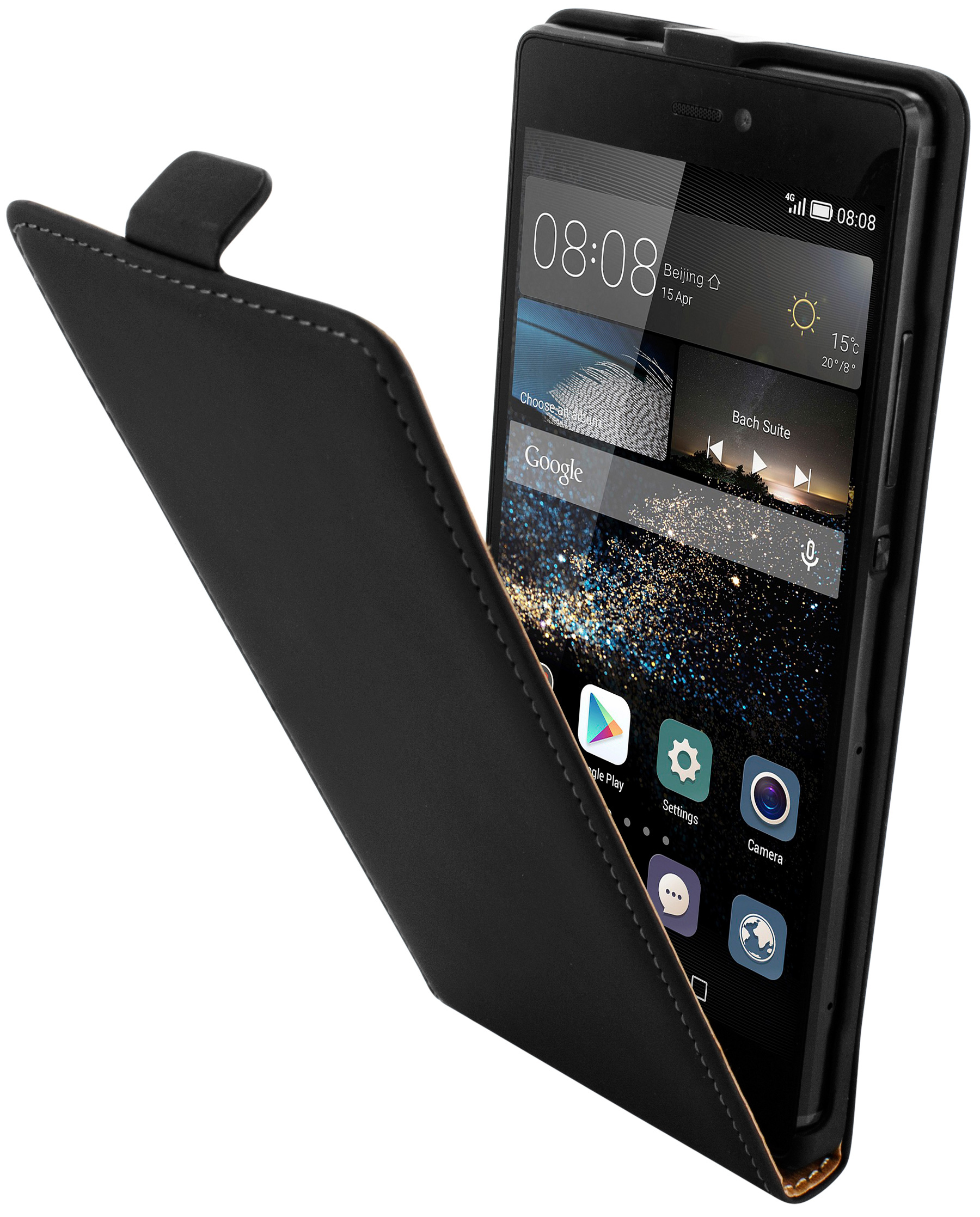 Mobiparts Premium Flip Case Huawei P8 Black